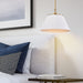 Pendant Nuvo 60-7412 Dover - 1 Light - Medium Pendant - White with Vintage Brass Nuvo