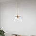 Pendant Nuvo 60-7413 Dover - 1 Light - Medium Pendant - Vintage Brass with Clear Glass Nuvo