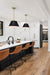 Pendant Nuvo 60-7414 Dover - 3 Light - Large Pendant - Black with Vintage Brass Nuvo