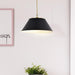 Pendant Nuvo 60-7414 Dover - 3 Light - Large Pendant - Black with Vintage Brass Nuvo