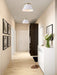 Flush Mount Nuvo 60-7418 Dover - 3 Light - Small Flush Mount - White with Vintage Brass Nuvo