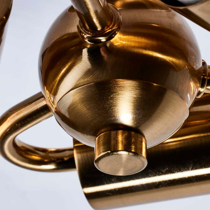 Flush Mount Nuvo 60-7419 Dover - 3 Light - Small Flush Mount - Vintage Brass with Clear Glass Nuvo