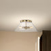 Flush Mount Nuvo 60-7422 Dover - 3 Light - Large Flush Mount - Vintage Brass with Clear Glass Nuvo