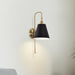 Sconce Nuvo 60-7445 Dover - 1 Light - Wall Sconce - Black with Vintage Brass Nuvo