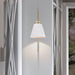 Sconce Nuvo 60-7446 Dover - 1 Light - Wall Sconce - White with Vintage Brass Nuvo
