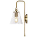 Sconce Nuvo 60-7449 Dover - 1 Light - Wall Sconce - Vintage Brass with Clear Glass Nuvo