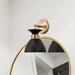 Sconce Nuvo 60-7458 Perkins - 1 Light - Wall Sconce - Matte Black with Burnished Brass Nuvo