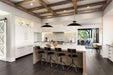 Pendant Nuvo 60-7462 Perkins - 1 Light - Large Pendant - Matte Black with Burnished Brass Nuvo
