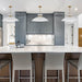 Pendant Nuvo 60-7464 Perkins - 1 Light - Medium Pendant - Matte White with Burnished Brass Nuvo