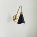 Sconce Nuvo 60-7467 Tango - 1 Light - Wall Sconce - Matte Black with Burnished Brass Nuvo