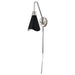 Sconce Nuvo 60-7469 Tango - 1 Light - Wall Sconce - Matte Black with Polished Nickel Nuvo