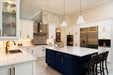 Pendant Nuvo 60-7477 Tango - 1 Light - Large Pendant - Matte White with Burnished Brass Nuvo