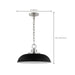 Pendant Nuvo 60-7482 Colony - 1 Light - Small Pendant - Matte Black with Polished Nickel Nuvo