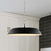 Pendant Nuvo 60-7485 Colony - 1 Light - Medium Pendant - Matte Black with Polished Nickel Nuvo