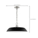 Pendant Nuvo 60-7485 Colony - 1 Light - Medium Pendant - Matte Black with Polished Nickel Nuvo