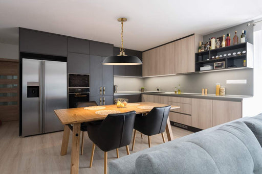 Pendant Nuvo 60-7486 Colony - 1 Light - Large Pendant - Matte White with Burnished Brass Nuvo