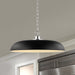 Pendant Nuvo 60-7488 Colony - 1 Light - Large Pendant - Matte Black with Polished Nickel Nuvo