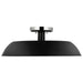Semi Flush Nuvo 60-7495 Colony - 1 Light - Medium Semi-Flush Mount Fixture - Matte Black with Polished Nickel Nuvo