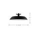 Semi Flush Nuvo 60-7495 Colony - 1 Light - Medium Semi-Flush Mount Fixture - Matte Black with Polished Nickel Nuvo