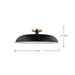 Semi Flush Nuvo 60-7497 Colony - 1 Light - Large Semi-Flush Mount Fixture - Matte Black with Burnished Brass Nuvo