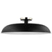 Semi Flush Nuvo 60-7498 Colony - 1 Light - Large Semi-Flush Mount Fixture - Matte Black with Polished Nickel Nuvo