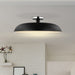 Semi Flush Nuvo 60-7498 Colony - 1 Light - Large Semi-Flush Mount Fixture - Matte Black with Polished Nickel Nuvo