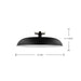 Semi Flush Nuvo 60-7498 Colony - 1 Light - Large Semi-Flush Mount Fixture - Matte Black with Polished Nickel Nuvo