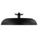 Semi Flush Nuvo 60-7498 Colony - 1 Light - Large Semi-Flush Mount Fixture - Matte Black with Polished Nickel Nuvo