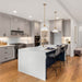 Pendant Nuvo 60-7524 Outpost - 1 Light - Medium Pendant - Matte White with Burnished Brass Nuvo