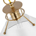 Pendant Nuvo 60-7526 Outpost - 1 Light - Large Pendant - Matte White with Burnished Brass Nuvo