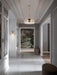 Pendant Nuvo 60-7530 Intersection - 3 Light - Pendant - Burnished Brass with Clear Glass Nuvo