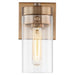 Vanity Nuvo 60-7531 Intersection - 1 Light - Vanity - Burnished Brass with Clear Glass Nuvo