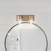 Vanity Nuvo 60-7532 Intersection - 2 Light - Vanity - Burnished Brass with Clear Glass Nuvo