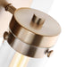 Vanity Nuvo 60-7533 Intersection - 3 Light - Vanity - Burnished Brass with Clear Glass Nuvo