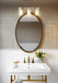 Vanity Nuvo 60-7533 Intersection - 3 Light - Vanity - Burnished Brass with Clear Glass Nuvo