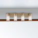 Vanity Nuvo 60-7534 Intersection - 4 Light - Vanity - Burnished Brass with Clear Glass Nuvo