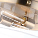 Flush Mount Nuvo 60-7536 Intersection - Small Flush Mount Fixture - Burnished Brass with Clear Glass Nuvo