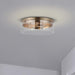 Flush Mount Nuvo 60-7538 Intersection - Large Flush Mount Fixture - Burnished Brass with Clear Glass Nuvo