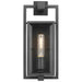 Wall Lantern Nuvo 60-7543 Exhibit - 1 Light - Small Wall Lantern - Matte Black Finish with Clear Beveled Glass Nuvo