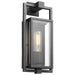 Wall Lantern Nuvo 60-7543 Exhibit - 1 Light - Small Wall Lantern - Matte Black Finish with Clear Beveled Glass Nuvo