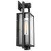 Wall Lantern Nuvo 60-7543 Exhibit - 1 Light - Small Wall Lantern - Matte Black Finish with Clear Beveled Glass Nuvo