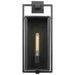 Wall Lantern Nuvo 60-7545 Exhibit - 1 Light - Large Wall Lantern - Matte Black Finish with Clear Beveled Glass Nuvo