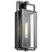 Wall Lantern Nuvo 60-7545 Exhibit - 1 Light - Large Wall Lantern - Matte Black Finish with Clear Beveled Glass Nuvo