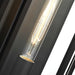 Wall Lantern Nuvo 60-7545 Exhibit - 1 Light - Large Wall Lantern - Matte Black Finish with Clear Beveled Glass Nuvo