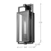 Wall Lantern Nuvo 60-7545 Exhibit - 1 Light - Large Wall Lantern - Matte Black Finish with Clear Beveled Glass Nuvo