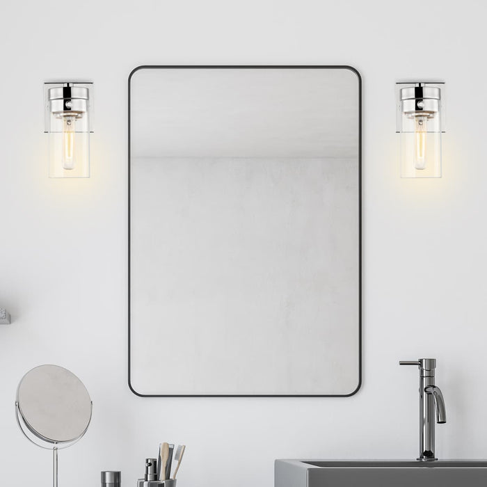 Vanity Nuvo 60-7631 Intersection - 1 Light - Vanity - Polished Nickel with Clear Glass - Polished Nickel Finish Nuvo