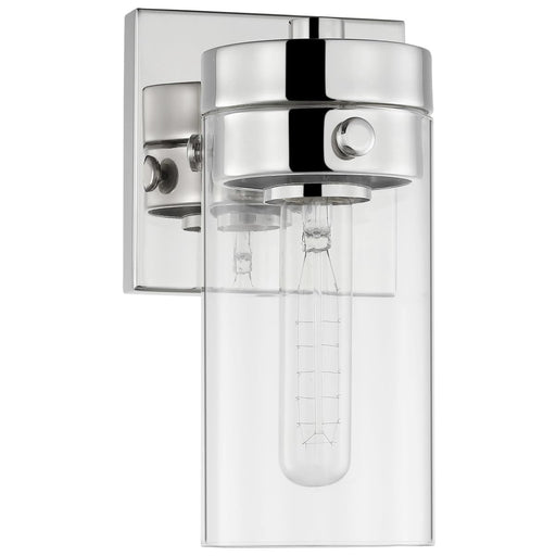 Vanity Nuvo 60-7631 Intersection - 1 Light - Vanity - Polished Nickel with Clear Glass - Polished Nickel Finish Nuvo