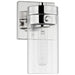 Vanity Nuvo 60-7631 Intersection - 1 Light - Vanity - Polished Nickel with Clear Glass - Polished Nickel Finish Nuvo