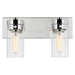 Vanity Nuvo 60-7632 Intersection - 2 Light - Vanity - Polished Nickel with Clear Glass - Polished Nickel Finish Nuvo