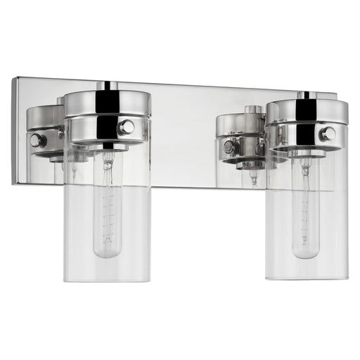 Vanity Nuvo 60-7632 Intersection - 2 Light - Vanity - Polished Nickel with Clear Glass - Polished Nickel Finish Nuvo